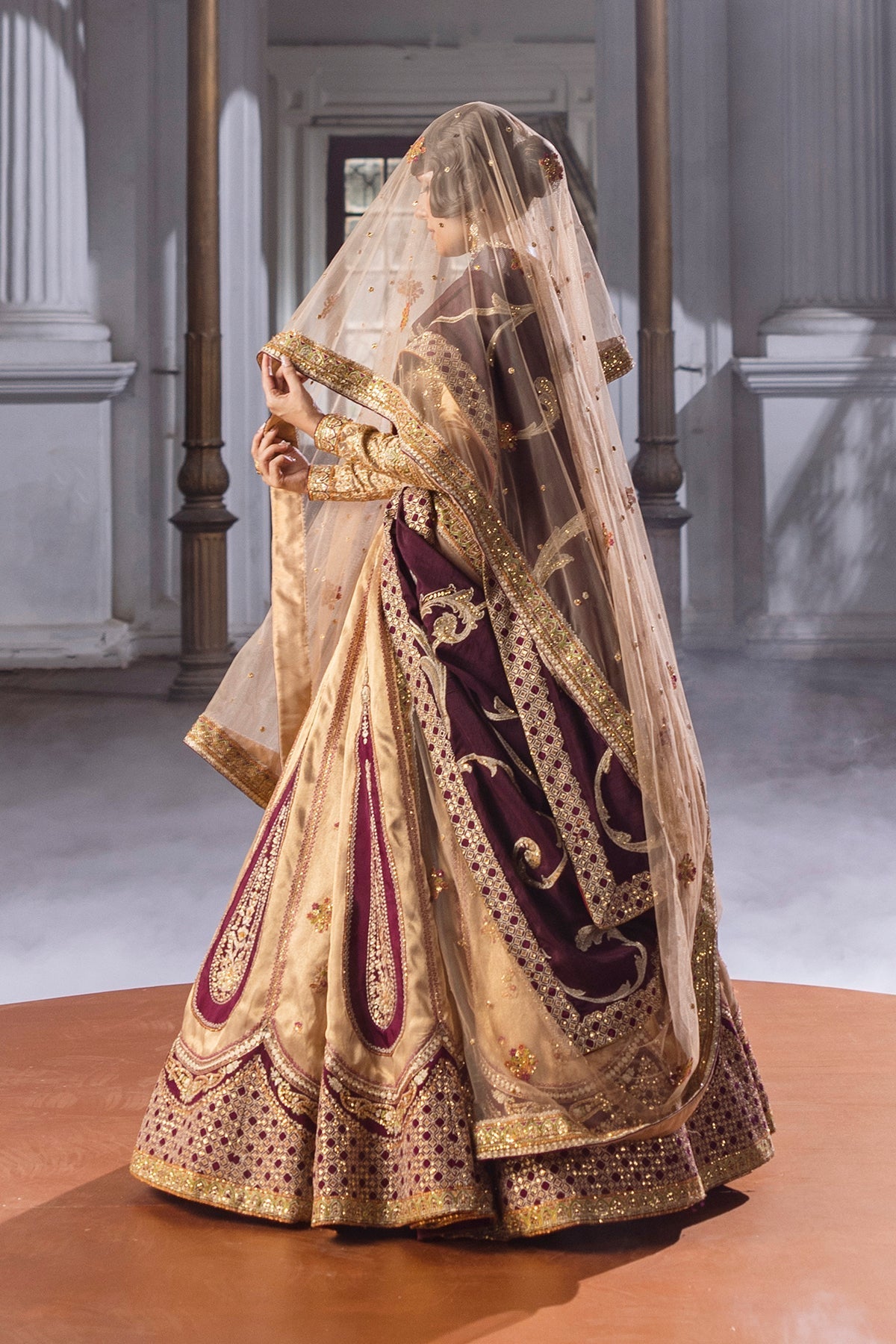Erum Khan | Jahan Wedding 25 | Plum Spark by Erum Khan - Designer Dress  - Type : Ladies Clothes - Available at Libayah - 100% Original 