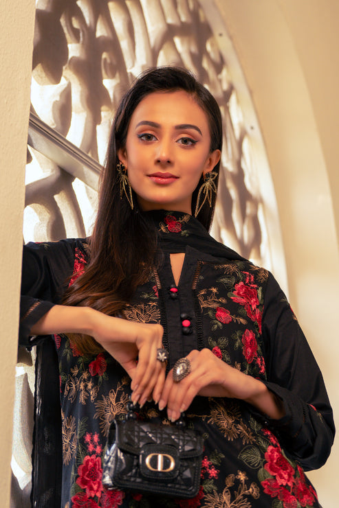 Kross Kulture | Luxury Baharaneh | Onyx KLX-00730 by Kross Kulture - Designer Dress - Type: Ladies Clothes - Available at Libayah - 100% Original