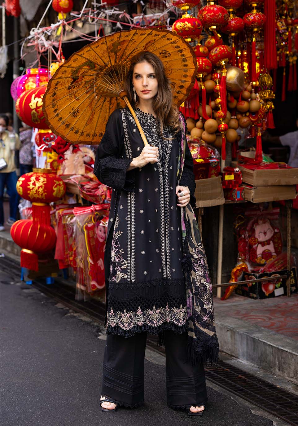 Zarqash | Luxury Lawn 25 | ZQLU 001 Eliana by Zarqash - Designer Dress - Type: Ladies Clothes - Available at Libayah - 100% Original