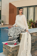 Fahad Hussayn | Lawn Banger | Monochrome Babe by Erum Khan - Designer Dress - Type: Ladies Clothes - Available at Libayah - 100% Original