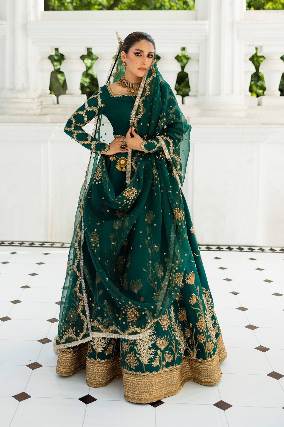 Erum Khan | Jahan Wedding 25 | Evergreen by Erum Khan - Designer Dress  - Type : Ladies Clothes - Available at Libayah - 100% Original 