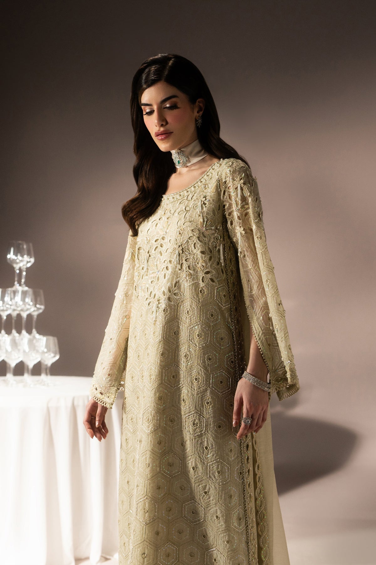 Naqshi | Poetique Party Wears |Zivah by Naqshi - Designer Dress  - Type : Ladies Clothes - Available at Libayah - 100% Original 