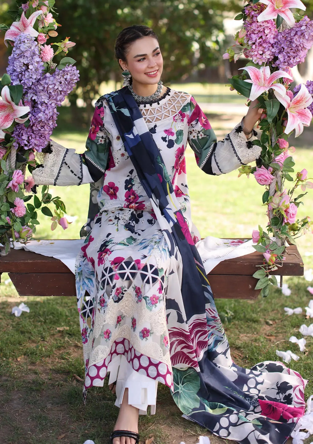 Elaf Premium | Prints Chikankari 24 | 01A LOVELIGHT by Elaf Premium - Designer Dress - Type: Ladies Clothes - Available at Libayah - 100% Original