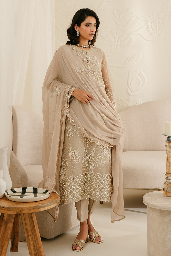 Cross Stitch | Luxe Atelier 24 | ASH GRAY by Cross Stitch - Designer Dress - Type: Ladies Clothes - Available at Libayah - 100% Original