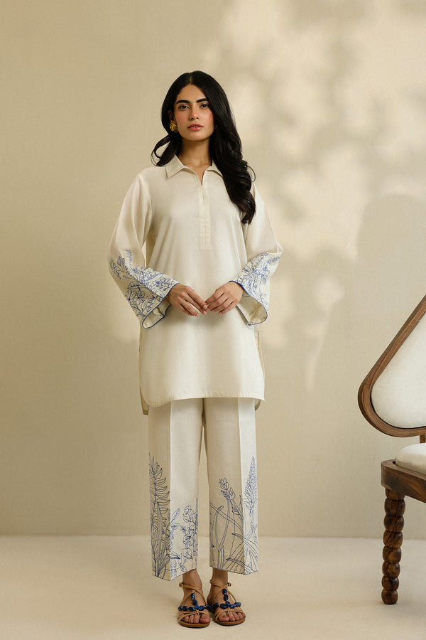 Sahar | Pre Essential Emb Edit | Camellia Pearl by Sahar - Designer Dress  - Type : Ladies Clothes - Available at Libayah - 100% Original 