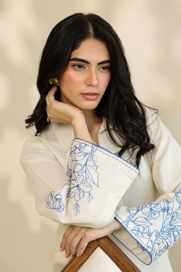 Sahar | Pre Essential Emb Edit | Camellia Pearl by Sahar - Designer Dress  - Type : Ladies Clothes - Available at Libayah - 100% Original 