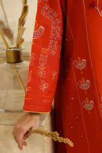 Sahar | Pre Essential Emb Edit | Burnt Citrus by Sahar - Designer Dress  - Type : Ladies Clothes - Available at Libayah - 100% Original 