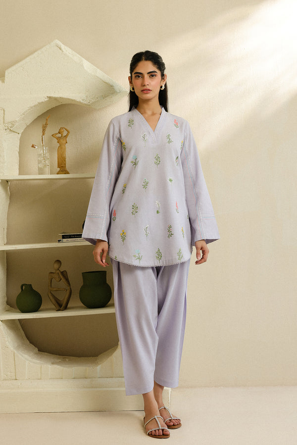 Sahar | Pre Essential Emb Edit | Iris Glow by Sahar - Designer Dress  - Type : Ladies Clothes - Available at Libayah - 100% Original 