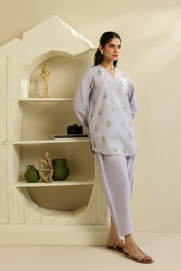 Sahar | Pre Essential Emb Edit | Iris Glow by Sahar - Designer Dress  - Type : Ladies Clothes - Available at Libayah - 100% Original 