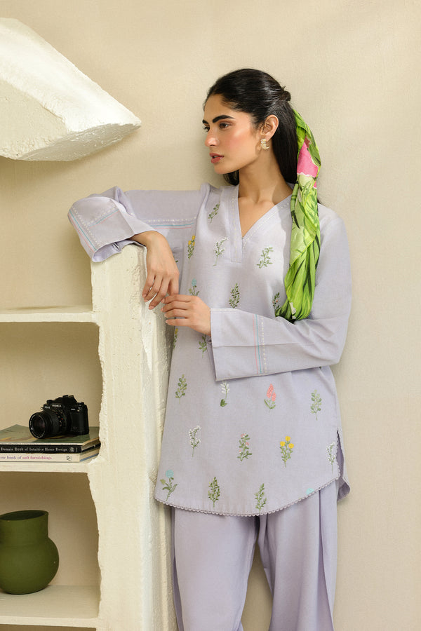 Sahar | Pre Essential Emb Edit | Iris Glow by Sahar - Designer Dress  - Type : Ladies Clothes - Available at Libayah - 100% Original 