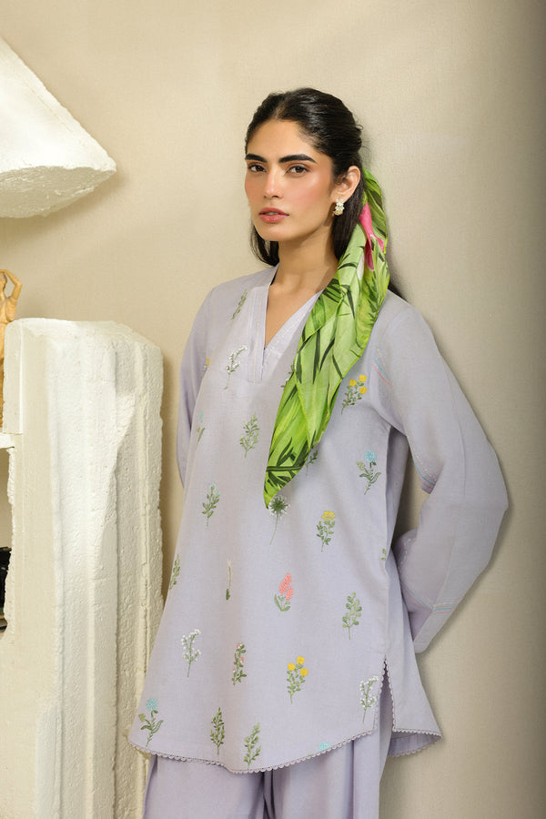 Sahar | Pre Essential Emb Edit | Iris Glow by Sahar - Designer Dress  - Type : Ladies Clothes - Available at Libayah - 100% Original 
