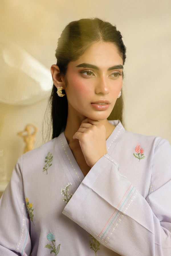 Sahar | Pre Essential Emb Edit | Iris Glow by Sahar - Designer Dress  - Type : Ladies Clothes - Available at Libayah - 100% Original 