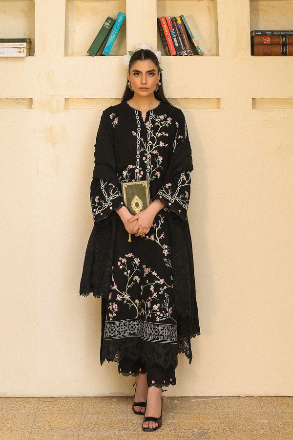 Moonlit Noir – authentic Pakistani dress from the Sahar Winter 25 collection for women in the UK