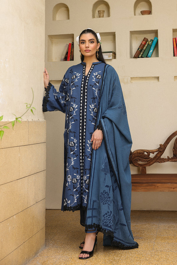 Azure Ash – authentic Pakistani dress from the Sahar Winter 25 collection for women in the UK
