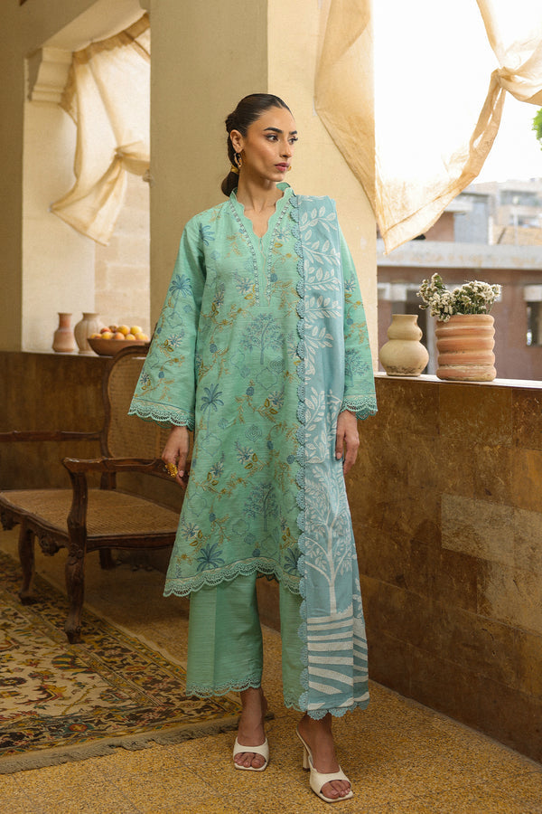 Ocean Opal – authentic Pakistani dress from the Sahar Winter 25 collection for women in the UK