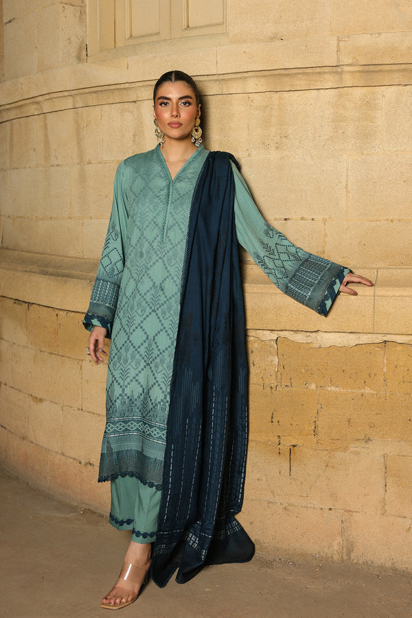 Mystic Emerald – authentic Pakistani dress from the Sahar Winter 25 collection for women in the UK