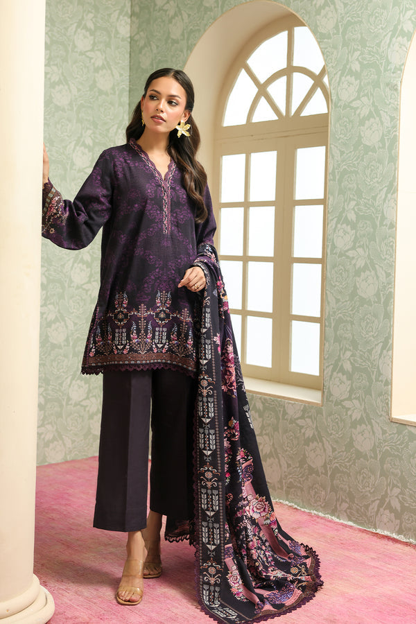Plum Noir – authentic Pakistani dress from the Sahar Winter 25 collection for women in the UK