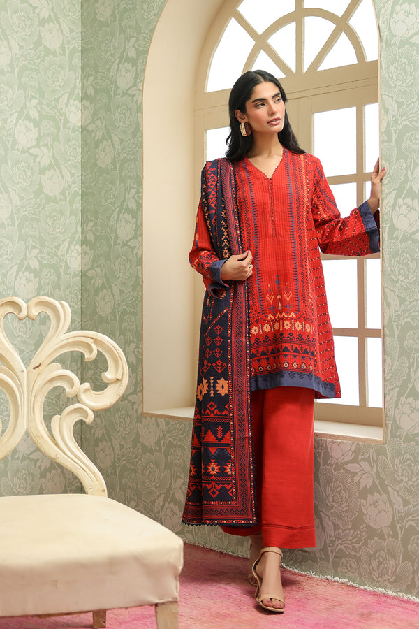 Aztec Flame – authentic Pakistani dress from the Sahar winter 25 collection for women in the UK