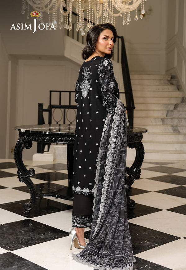 Asim Jofa | Summer Rhapsody | AJMCH-06 EMBROIDERED LAWN by Asim Jofa - Designer Dress  - Type : Ladies Clothes - Available at Libayah - 100% Original 