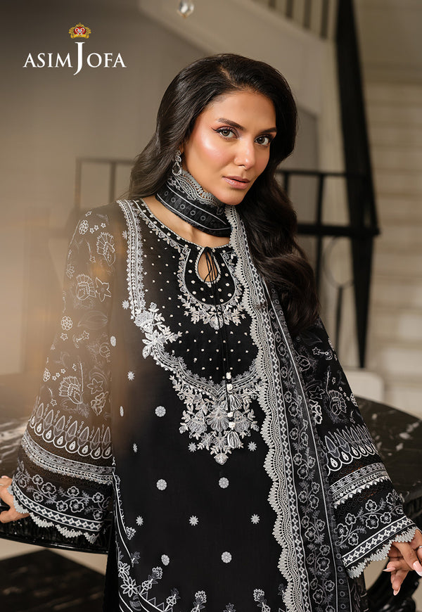 Asim Jofa | Summer Rhapsody | AJMCH-06 EMBROIDERED LAWN by Asim Jofa - Designer Dress  - Type : Ladies Clothes - Available at Libayah - 100% Original 