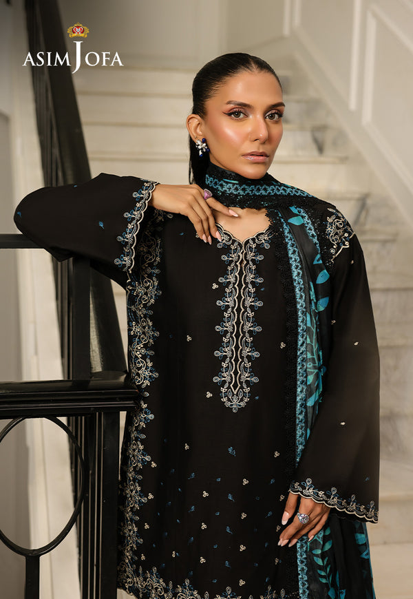 Asim Jofa | Summer Rhapsody | AJMCH-01 EMBROIDERED CAMBRIC by Asim Jofa - Designer Dress  - Type : Ladies Clothes - Available at Libayah - 100% Original 