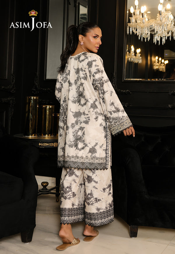 Asim Jofa | Summer Rhapsody | AJMCH-08 EMBROIDERED CAMBRIC by Asim Jofa - Designer Dress  - Type : Ladies Clothes - Available at Libayah - 100% Original 