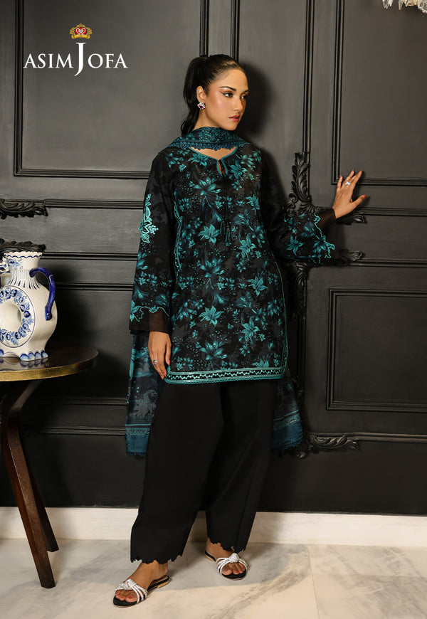 Asim Jofa | Summer Rhapsody | AJMCH-05 EMBROIDERED LAWN by Asim Jofa - Designer Dress  - Type : Ladies Clothes - Available at Libayah - 100% Original 