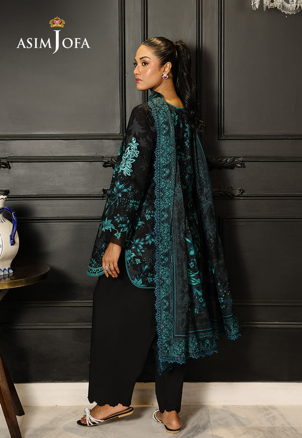 Asim Jofa | Summer Rhapsody | AJMCH-05 EMBROIDERED LAWN by Asim Jofa - Designer Dress  - Type : Ladies Clothes - Available at Libayah - 100% Original 
