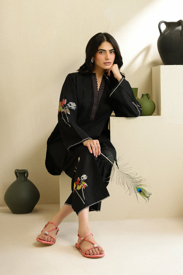 Sahar | Pre Essential Emb Edit | Night Jasmine by Sahar - Designer Dress  - Type : Ladies Clothes - Available at Libayah - 100% Original 
