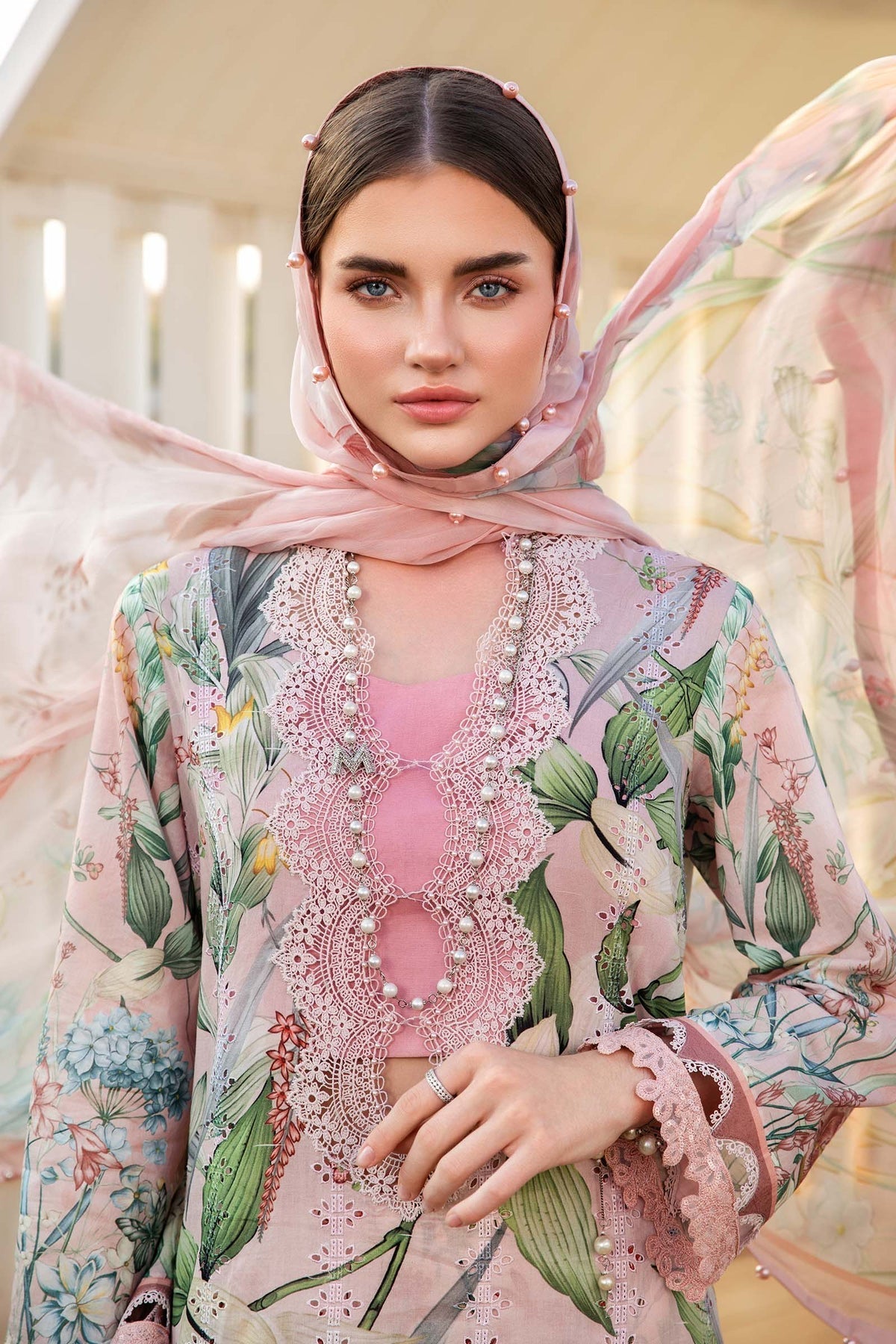 Maria B | M Prints 25 | MPT-2506-B by Maria B - Designer Dress - Type: Ladies Clothes - Available at Libayah - 100% Original