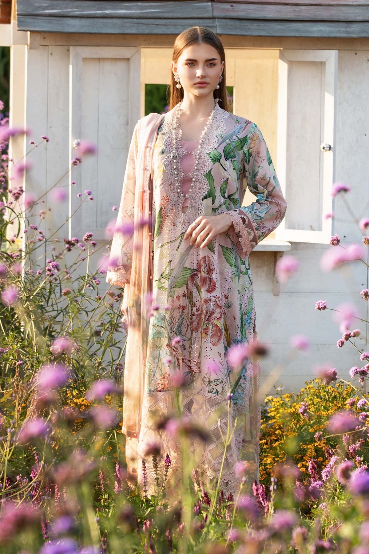 Maria B | M Prints 25 | MPT-2506-B by Maria B - Designer Dress - Type: Ladies Clothes - Available at Libayah - 100% Original