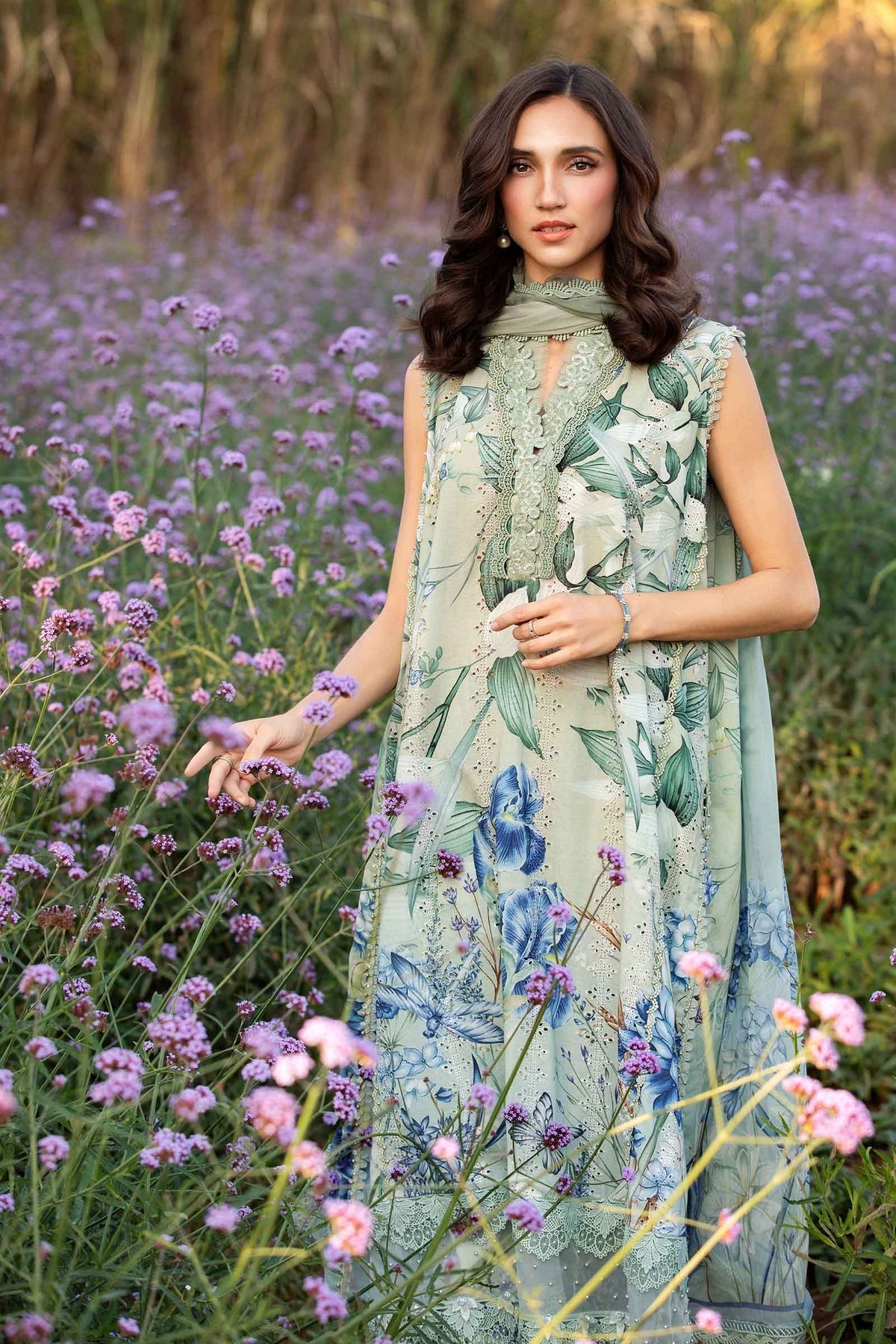 Maria B | M Prints 25 | MPT-2502-B by Maria B - Designer Dress - Type: Ladies Clothes - Available at Libayah - 100% Original