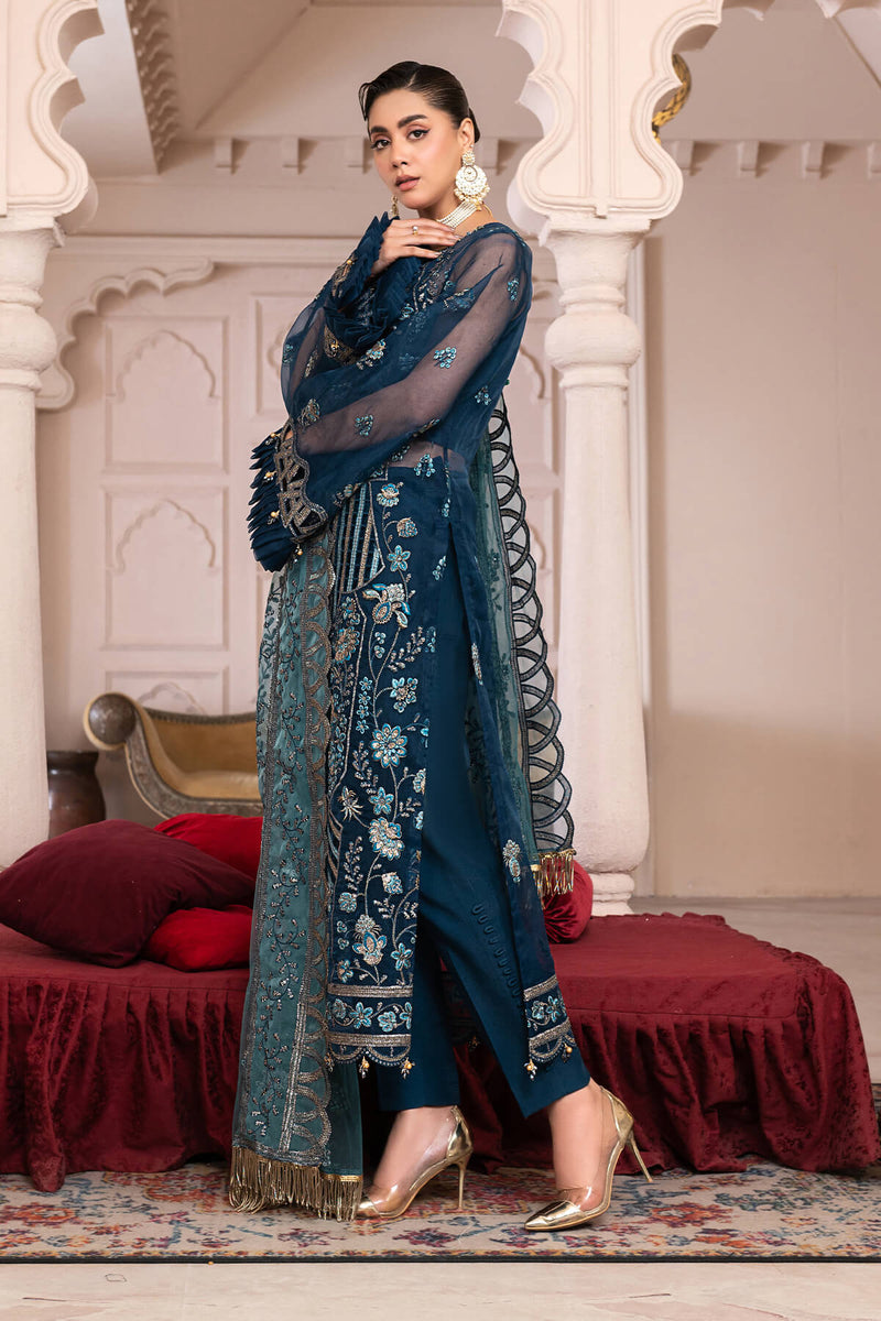 Janique | Luxury Collection 24 | D-002 Blue Contour by Janique - Designer Dress - Type: Ladies Clothes - Available at Libayah - 100% Original