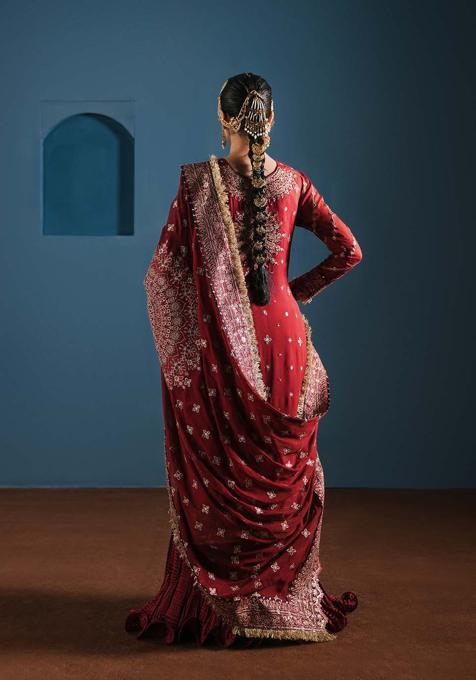 Zarqash | Lakhnawi Festive Chiffon 24 |  ZQL 001 A GULRUKH by Zarqash - Designer Dress - Type: Ladies Clothes - Available at Libayah - 100% Original