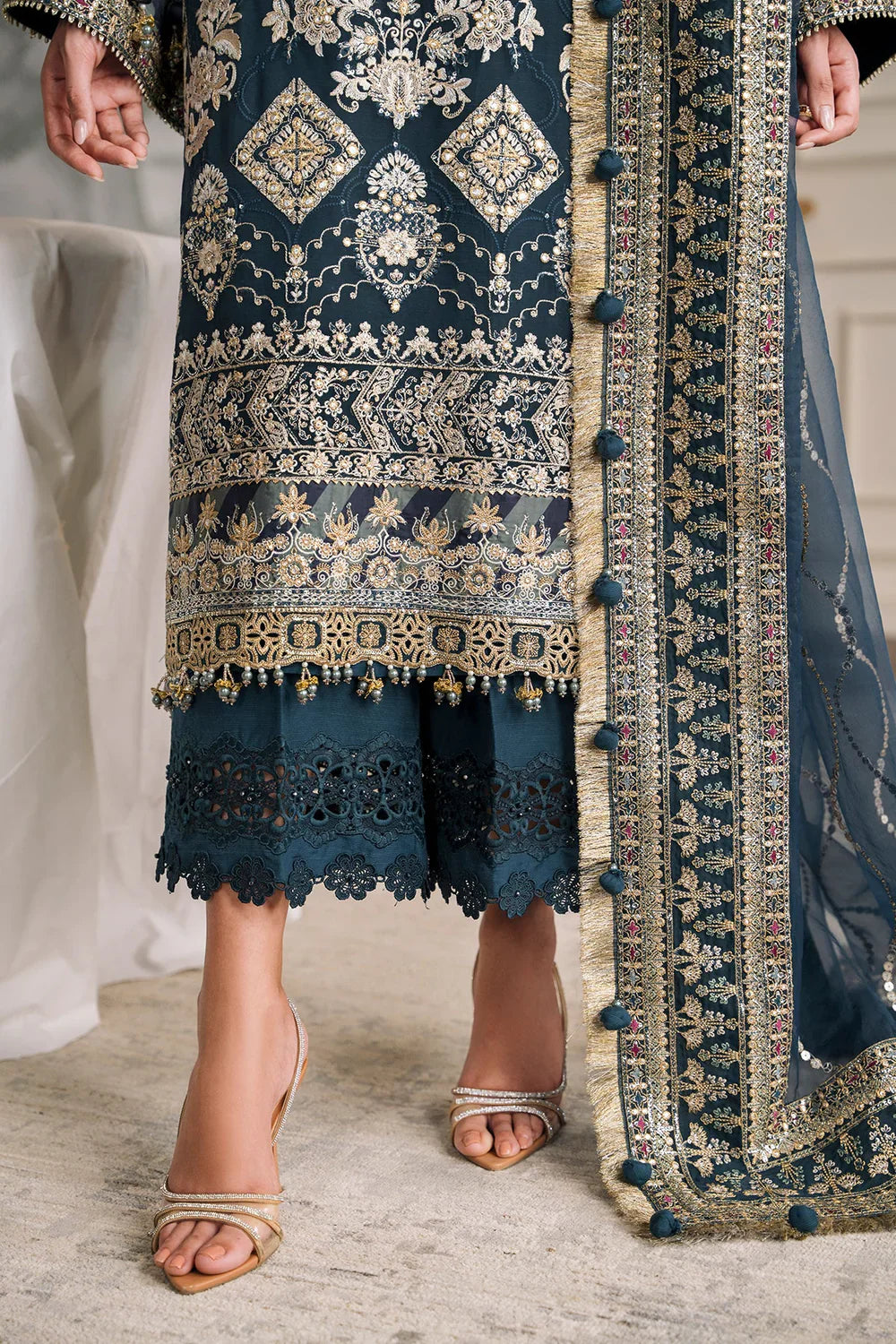 Baroque | Chantelle Embroidered Collection | CH12-01 by Baroque - Designer Dress - Type: Ladies Clothes - Available at Libayah - 100% Original
