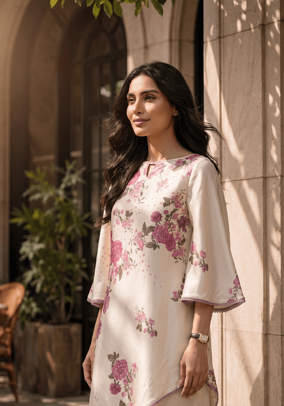 Zarqash | Silk Edit 26 | Blush Botanica by Zarqash - Designer Dress  - Type : Ladies Clothes - Available at Libayah - 100% Original 