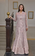 Threads and Motifs | Formal Dresses 25 | Net Embroidered Jacket With Maxi by Threads and Motifs - Designer Dress  - Type : Ladies Clothes - Available at Libayah - 100% Original 