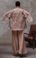 Threads and Motifs | Formal Dresses 25 | Organza Embroidered Jacket With Inner by Threads and Motifs - Designer Dress  - Type : Ladies Clothes - Available at Libayah - 100% Original 