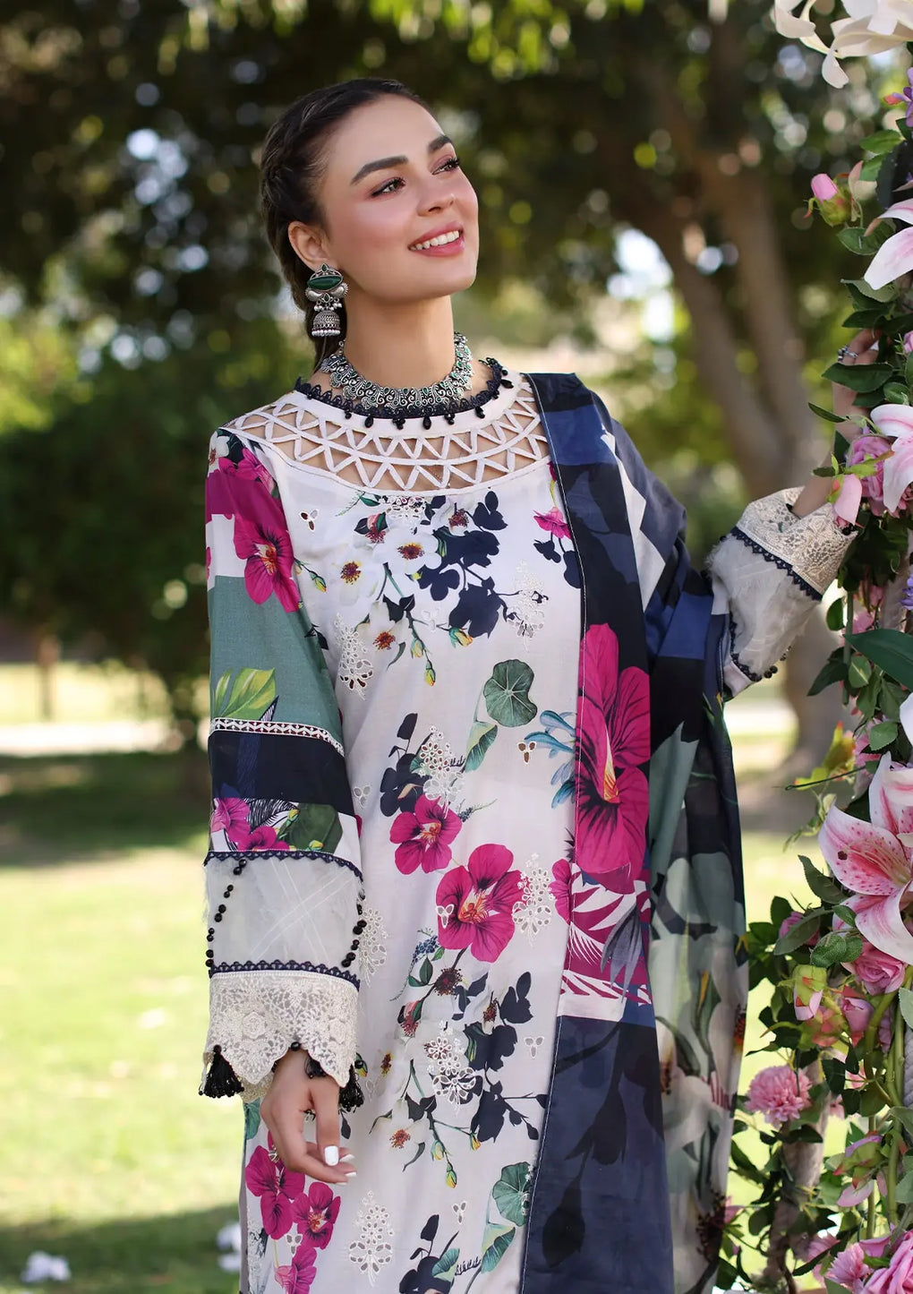 Elaf Premium | Prints Chikankari 24 | 01A LOVELIGHT by Elaf Premium - Designer Dress - Type: Ladies Clothes - Available at Libayah - 100% Original