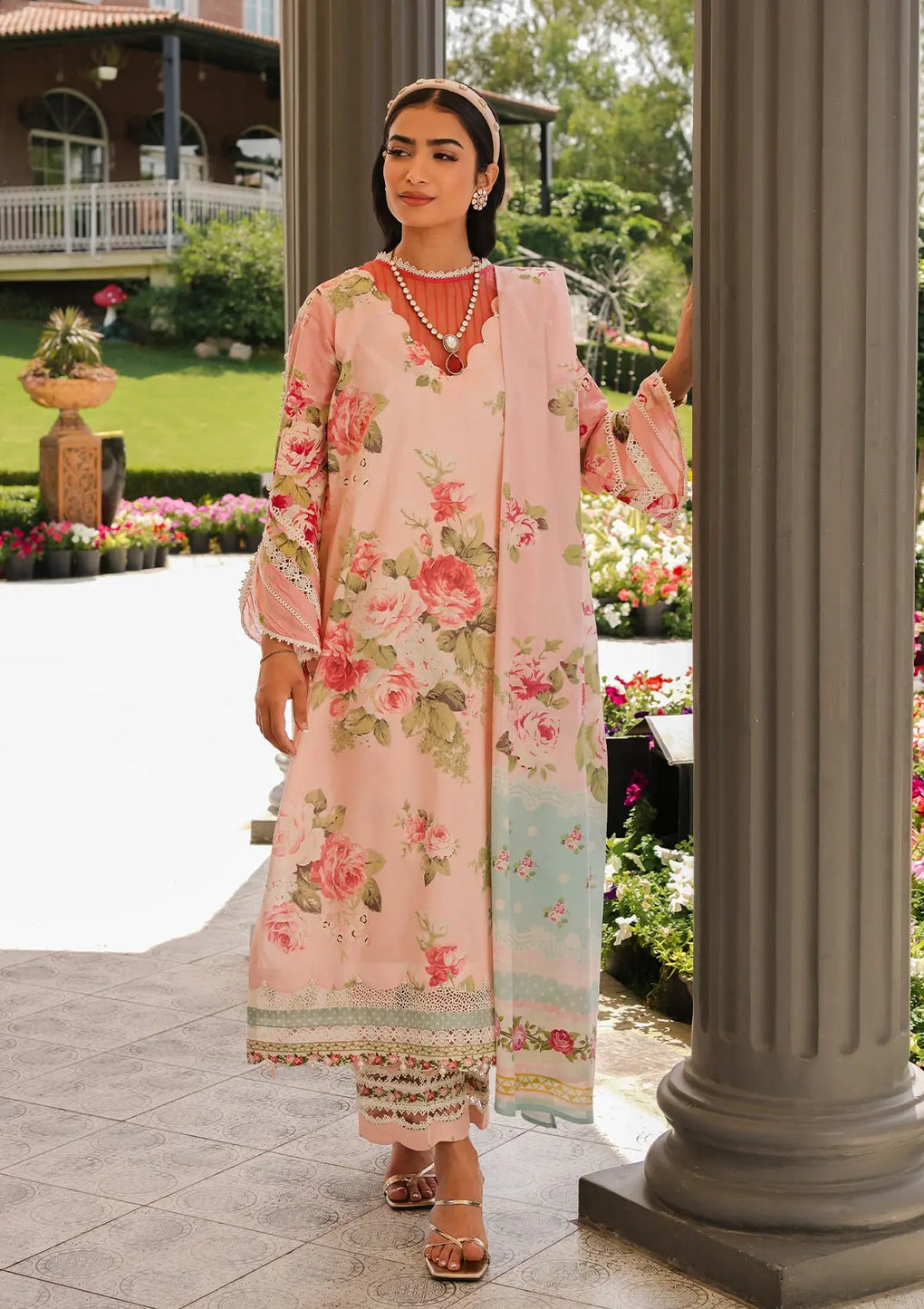Elaf Premium | Printed Collection 24 | EEP-01B - Petal Pulse by Elaf Premium - Designer Dress - Type: Ladies Clothes - Available at Libayah - 100% Original
