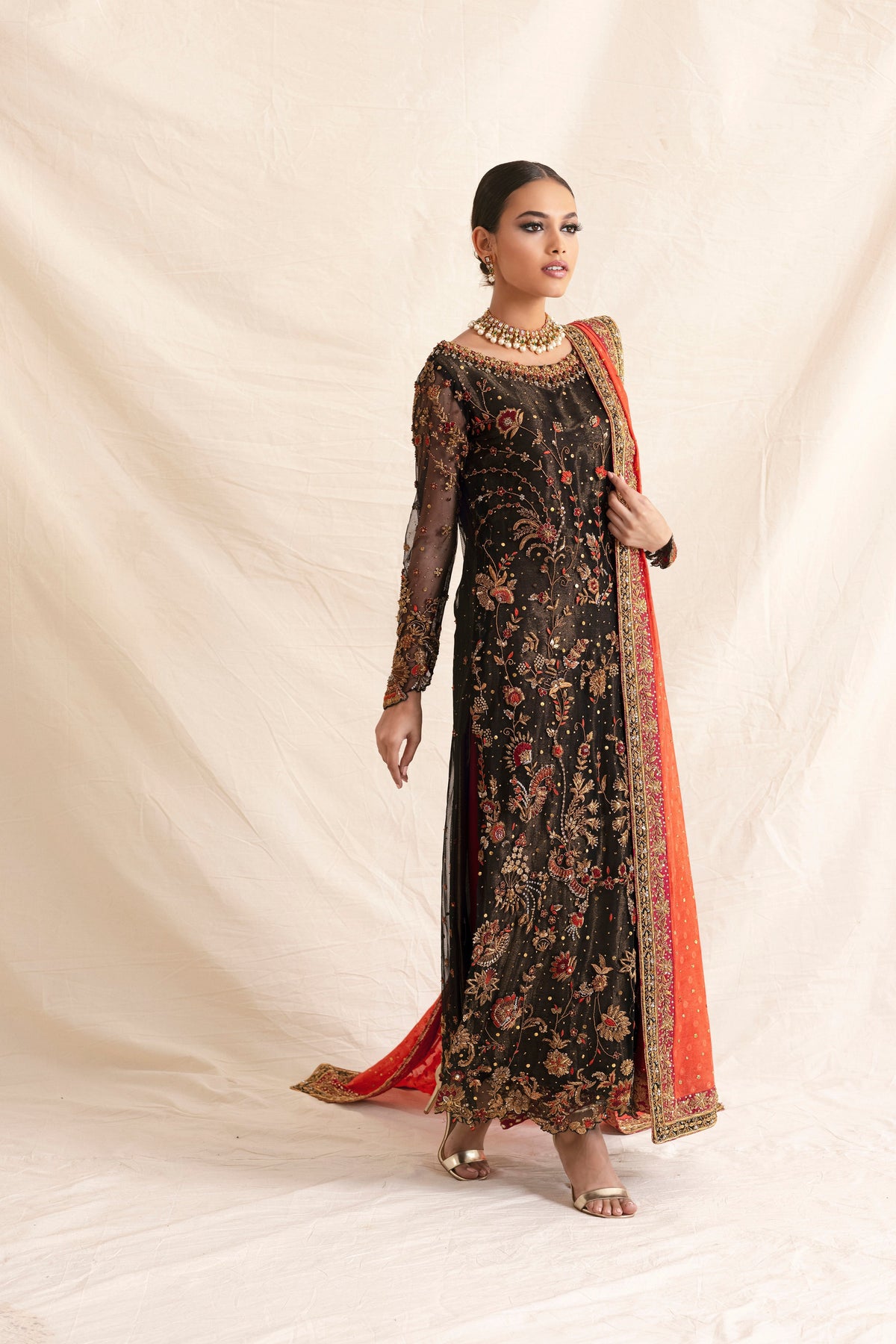 Mina Hasan | Formal Wedding Dresses | MHC-1039 by Mina Hasan - Designer Dress - Type: Ladies Clothes - Available at Libayah - 100% Original