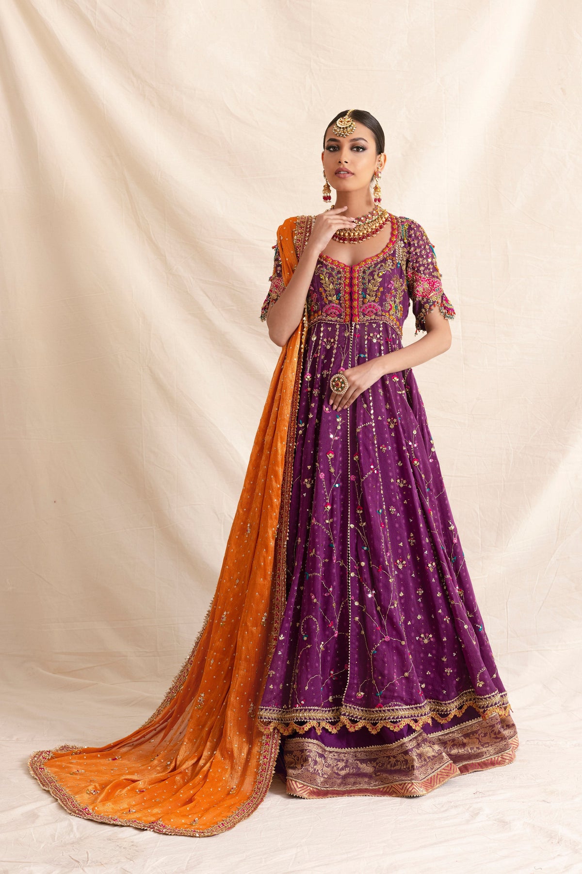 Mina Hasan | Formal Wedding Dresses | MHC-1041 by Mina Hasan - Designer Dress - Type: Ladies Clothes - Available at Libayah - 100% Original