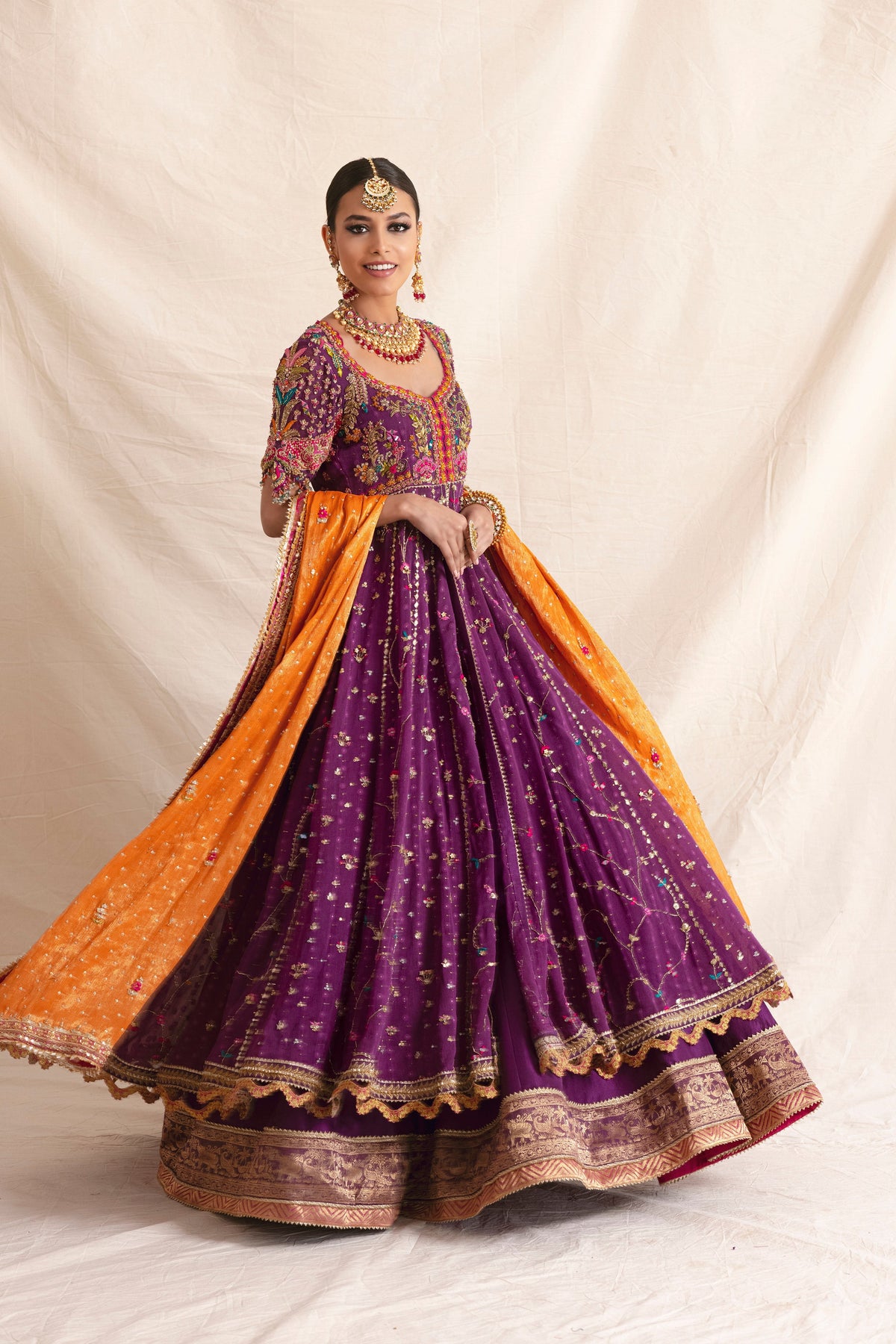 Mina Hasan | Formal Wedding Dresses | MHC-1041 by Mina Hasan - Designer Dress - Type: Ladies Clothes - Available at Libayah - 100% Original