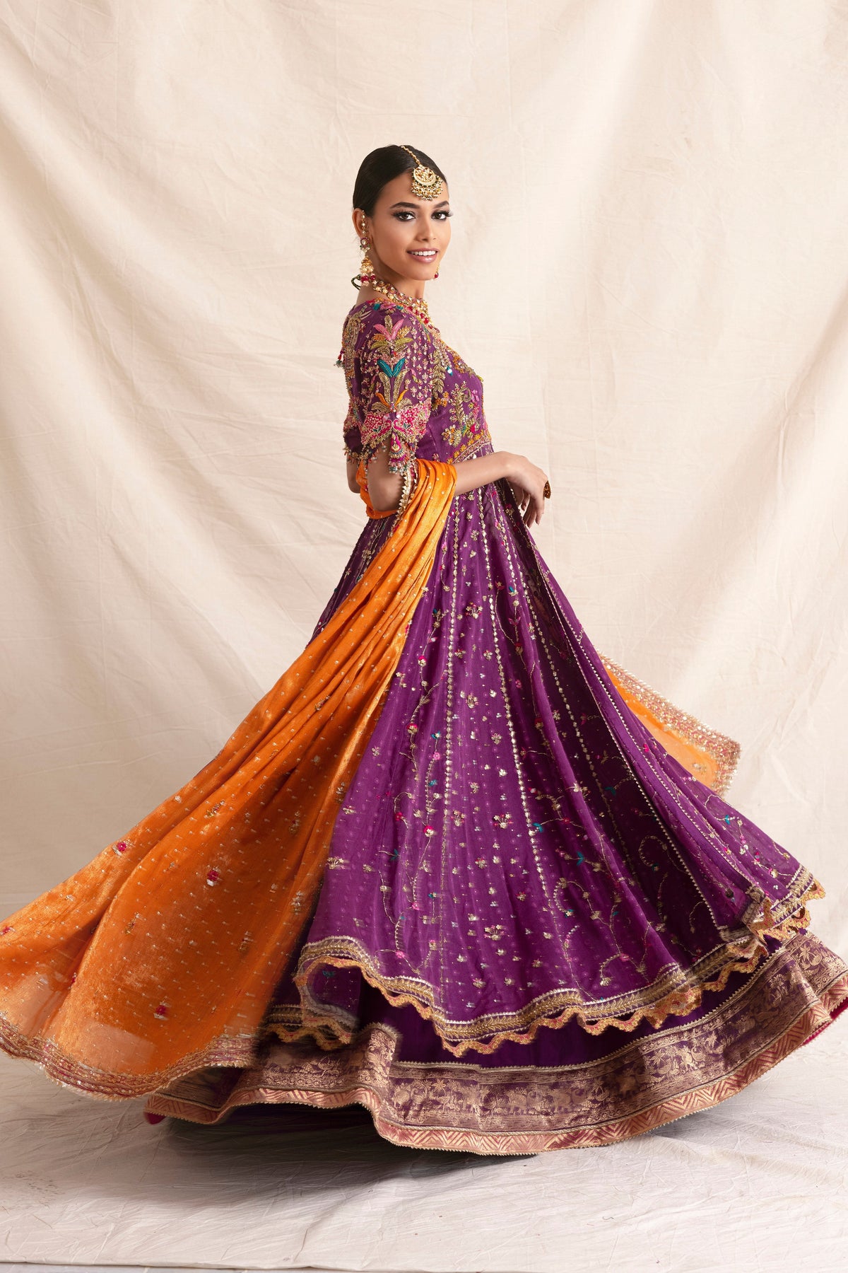 Mina Hasan | Formal Wedding Dresses | MHC-1041 by Mina Hasan - Designer Dress - Type: Ladies Clothes - Available at Libayah - 100% Original