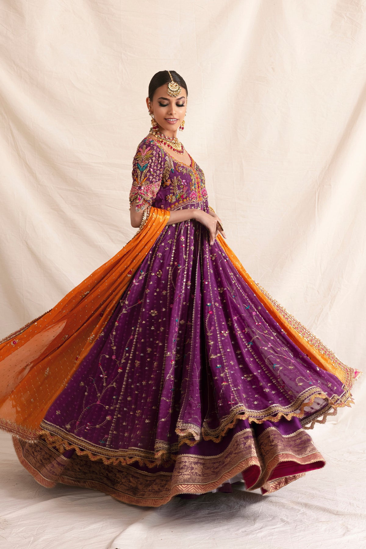 Mina Hasan | Formal Wedding Dresses | MHC-1041 by Mina Hasan - Designer Dress - Type: Ladies Clothes - Available at Libayah - 100% Original