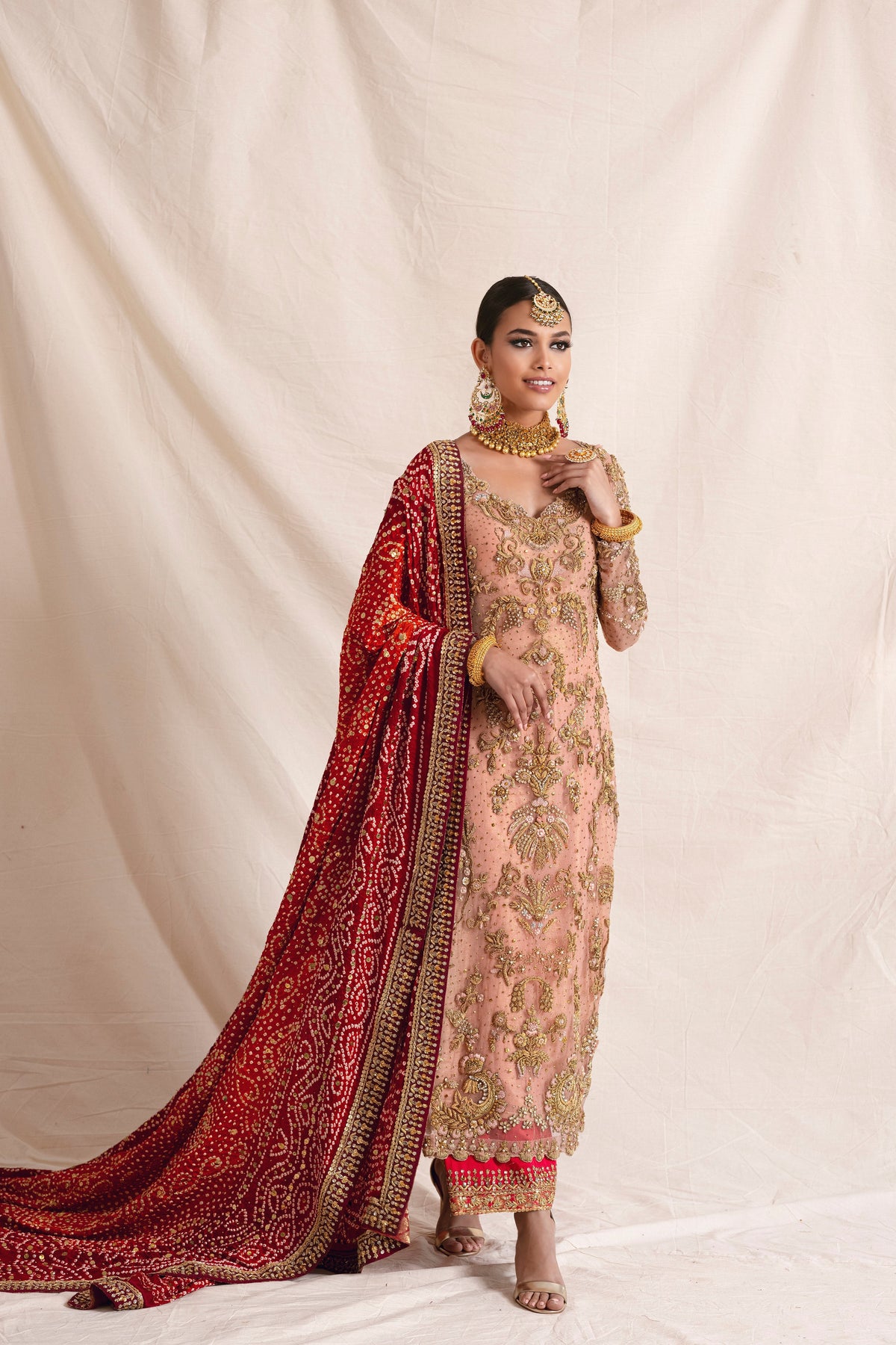 Mina Hasan | Formal Wedding Dresses | MHC-1040 by Mina Hasan - Designer Dress - Type: Ladies Clothes - Available at Libayah - 100% Original