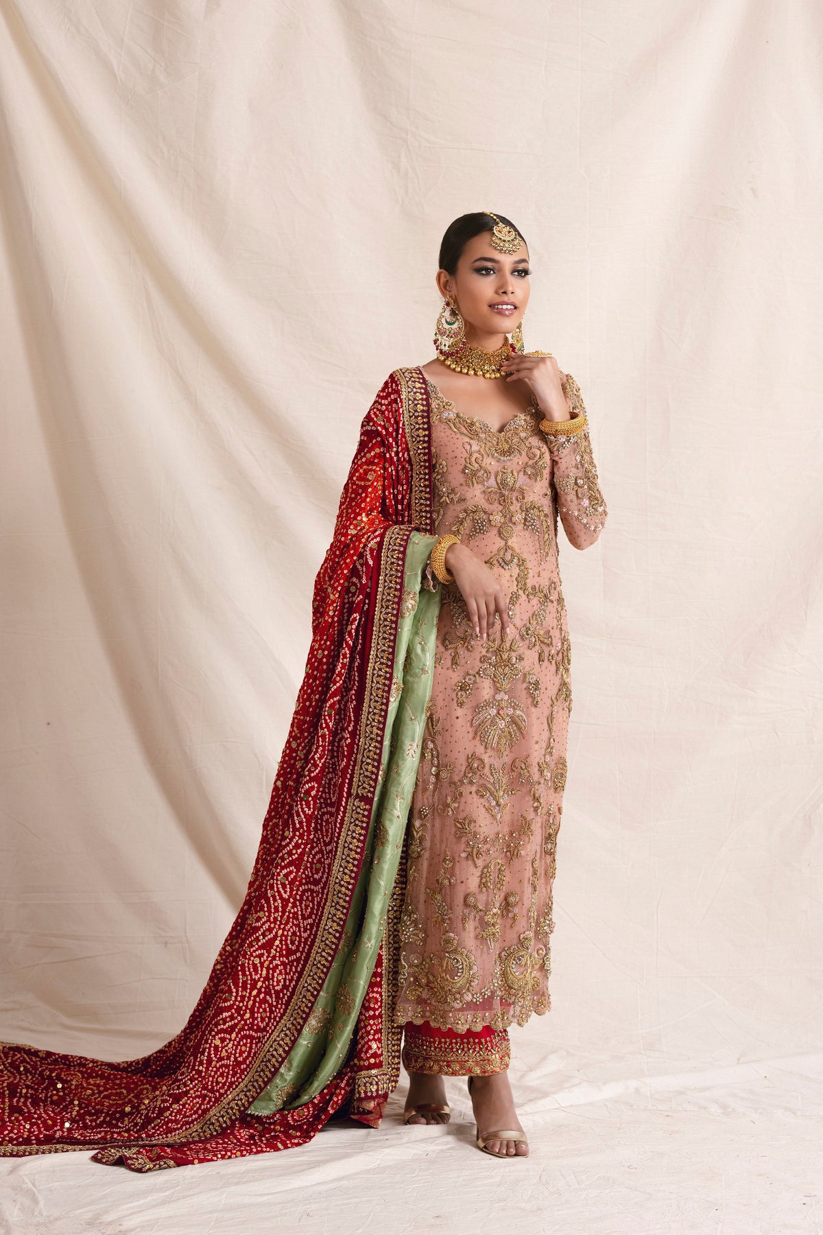 Mina Hasan | Formal Wedding Dresses | MHC-1040 by Mina Hasan - Designer Dress - Type: Ladies Clothes - Available at Libayah - 100% Original