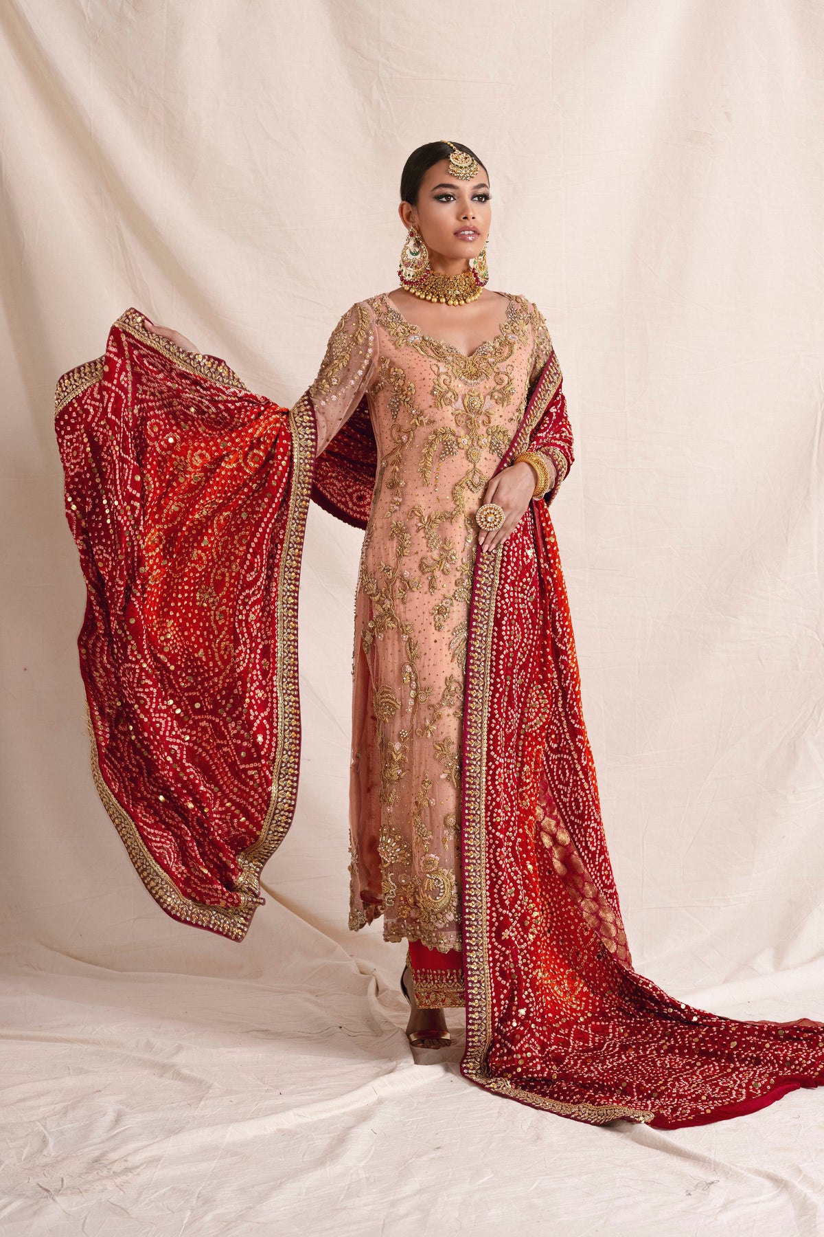 Mina Hasan | Formal Wedding Dresses | MHC-1040 by Mina Hasan - Designer Dress - Type: Ladies Clothes - Available at Libayah - 100% Original