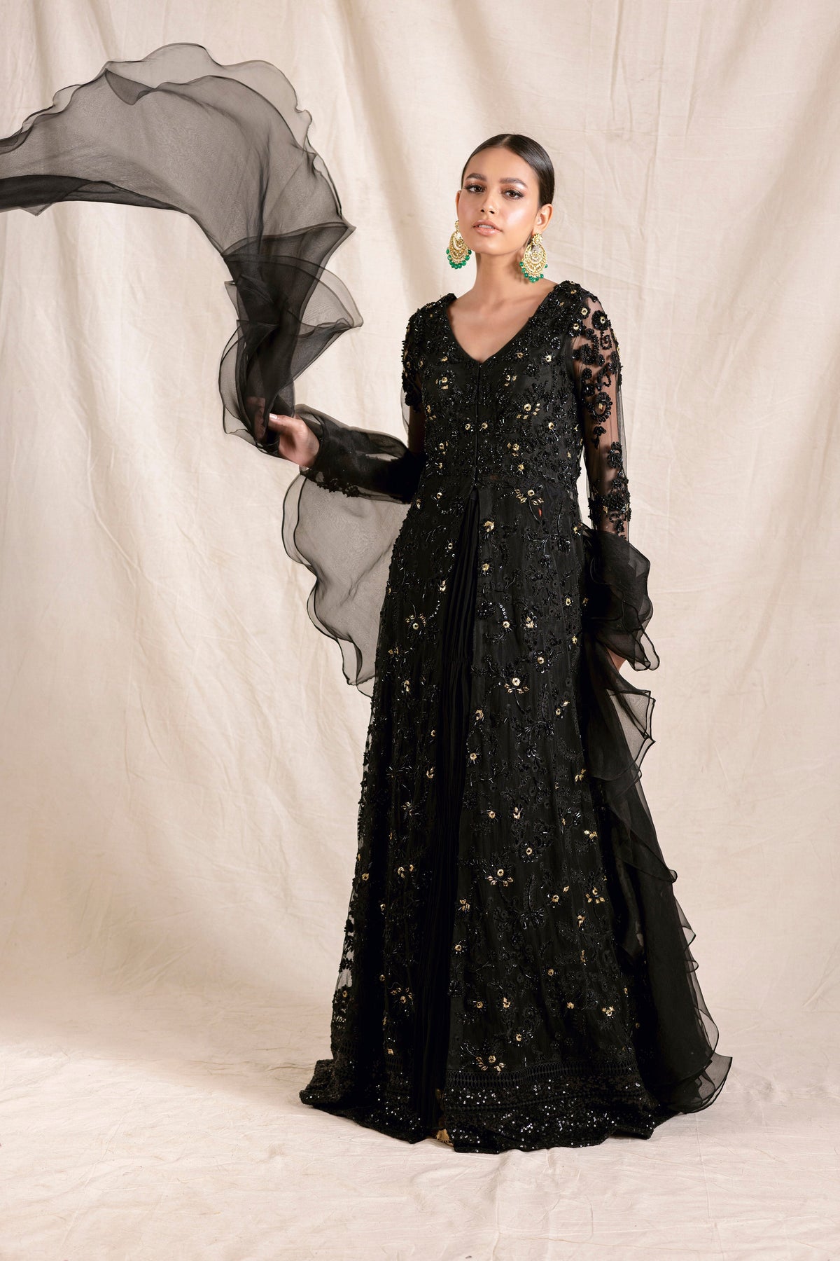 Mina Hasan | Formal Wedding Dresses | MHC-1045 by Mina Hasan - Designer Dress - Type: Ladies Clothes - Available at Libayah - 100% Original