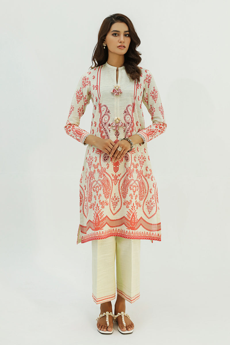 Cross Stitch | Daily Wear | CORAL GLINT by Cross Stitch - Designer Dress - Type: Casuals - Available at Libayah - 100% Original